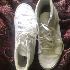 White high top vans